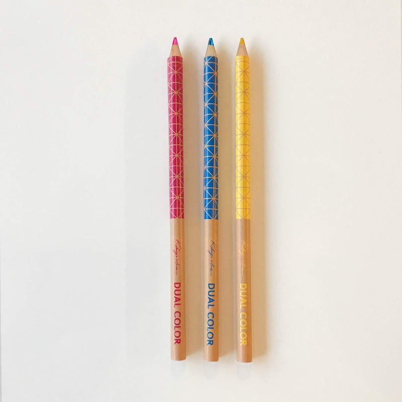 KOKUYO Colored Pencil DUAL COLOR 20 Colors Set Two Color Mixed Core Colored Pencil KE-SP14 Made in Japan - Image 5